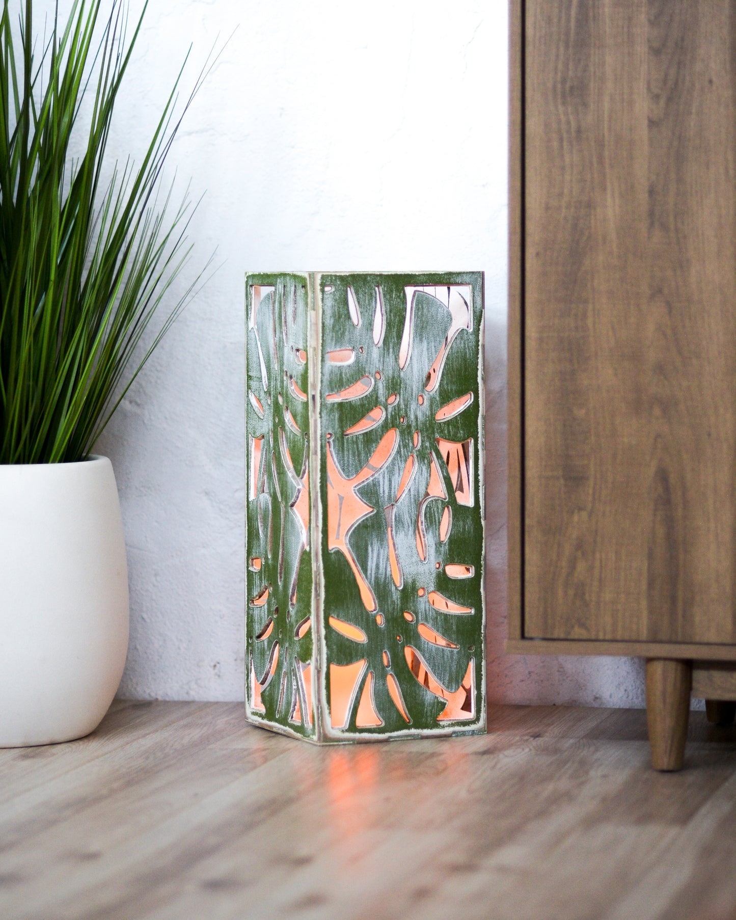 The Variegated Monstera XL Lantern